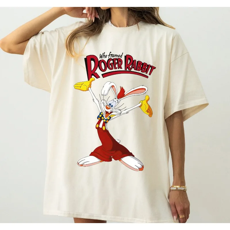 

Толстовка с кроликом Роджера в стиле ретро 90-х годов, рубашка с кроликом Роджера, футболка с кроликом Роджера в рамке, World Disney Family Walt Disney World