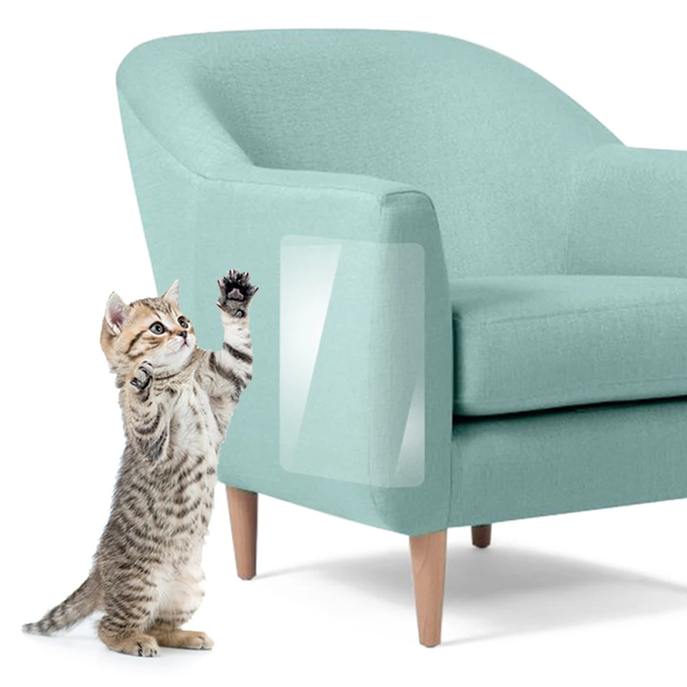 

6pcs Anti Scratch Cat Furniture Protector Clear Double Sided Tape Pet Training Sticker Sofa Protective Wide Coverage No Residue