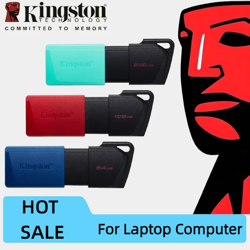 Kingston Original USB Flash Drive USB 3.2 Gen 1 Pen Drive 64GB 128GB 256GB Flash Disk Mini Key Memory Usb Stick3.2 Drives for PC