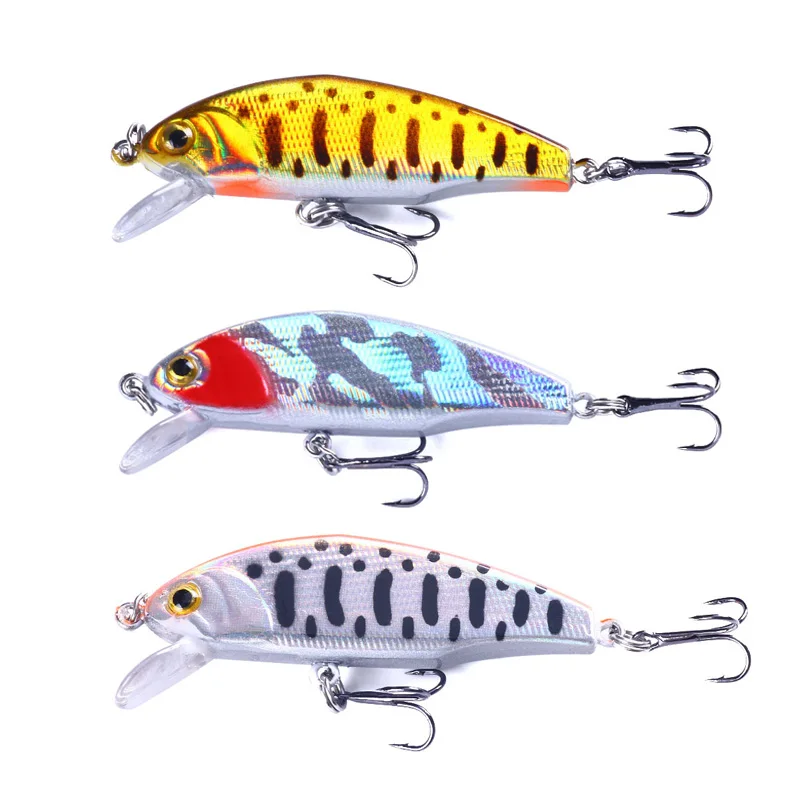 1PCS 5cm/3.1g Fishing Lure Mini Minnow Lure 3D Eyes Plastic Hard Bait Pesca Artificial Jig Wobblers Crankbait Fishing Bait