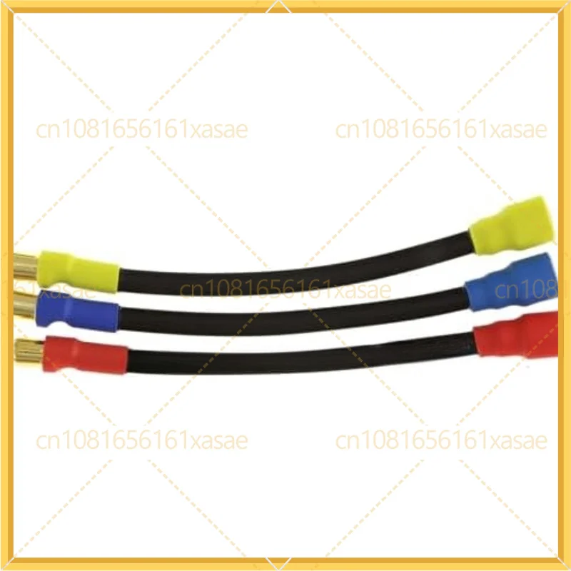 3-Pack 6.5mm Male to 8mm Female Bullet Connector 10AWG Silicone Wire 4.9in RC ESC Motor Cable