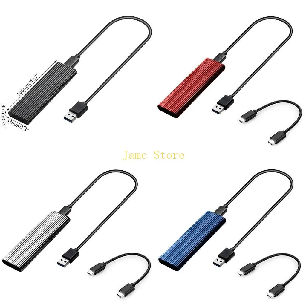 LX0B for M.2 NVME Dual SSD Universal Hard Disk Enclosure B /B+M/for M for Key Hard Disk for Case With 22cm A