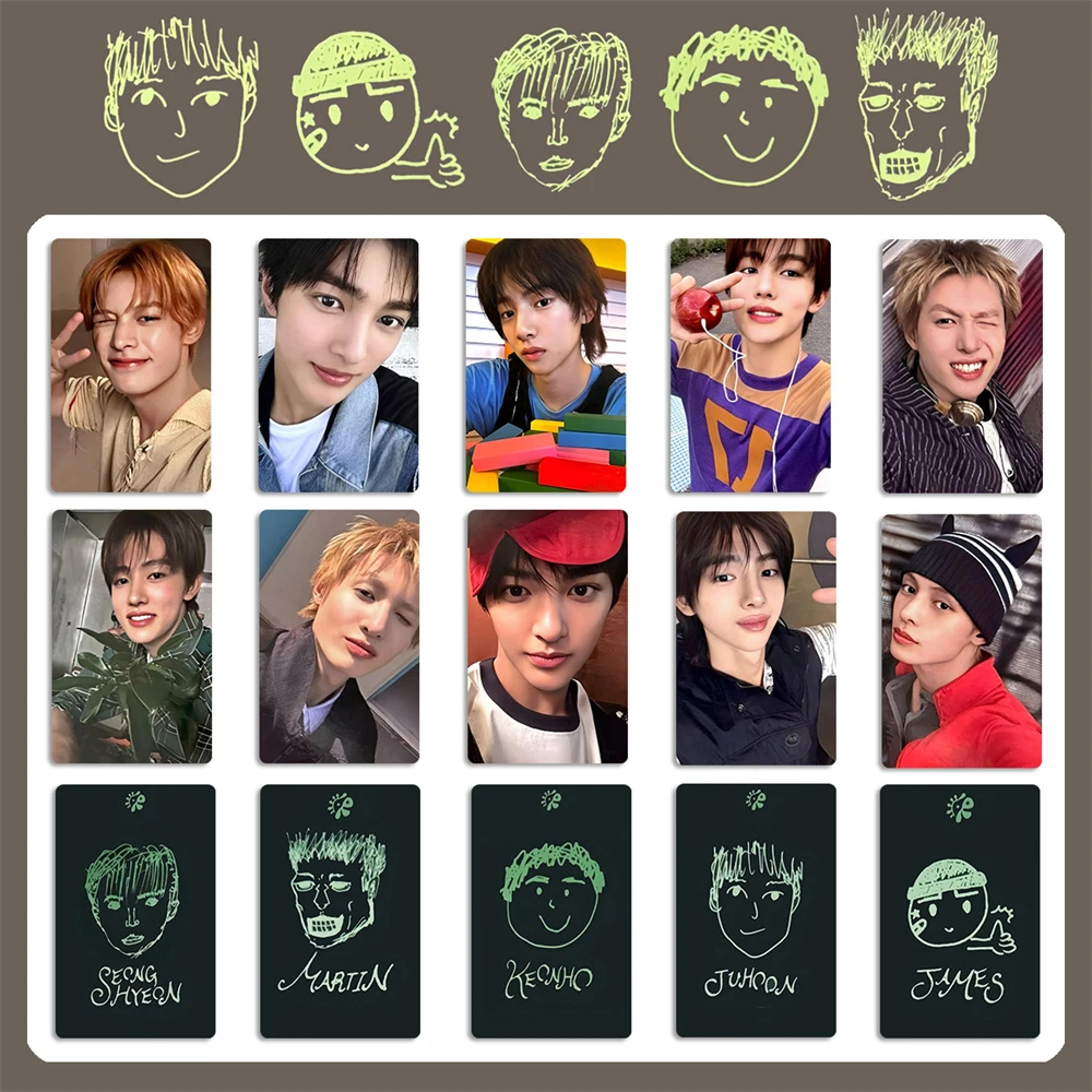 10개입 KPOP 코르티스 포토카드 2026 시즌 그리팅스 멤버 양면 엽서 주훈 제임스 마틴 케온호 로모 카드 팬 선물