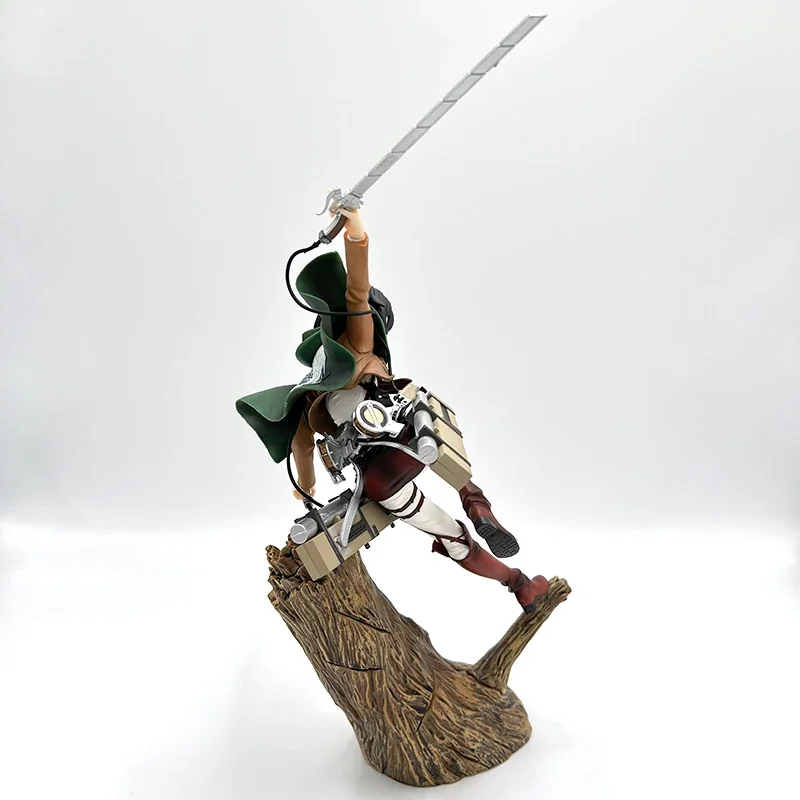 29cm ARTFX J Attack on Titan Anime Figure Mikasa Ackerman Action Figure Shingeki no Kyojin Levi Ackerman Figurine Model Doll Toy