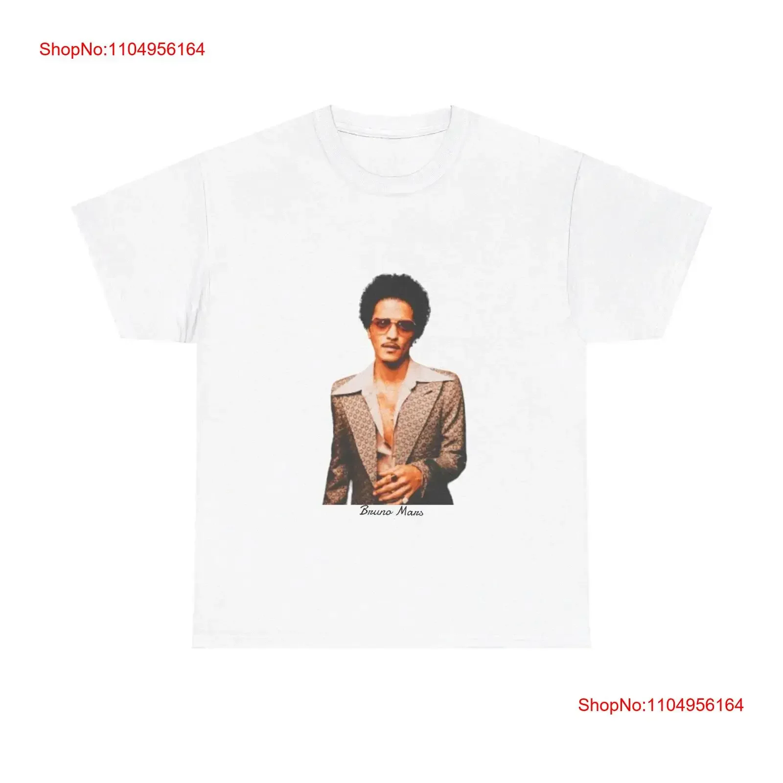 Bruno Mars Concert T Shirt vintage Washed designer clothes streetwear homme Slightly Stretched Stylish Versatile Breathable