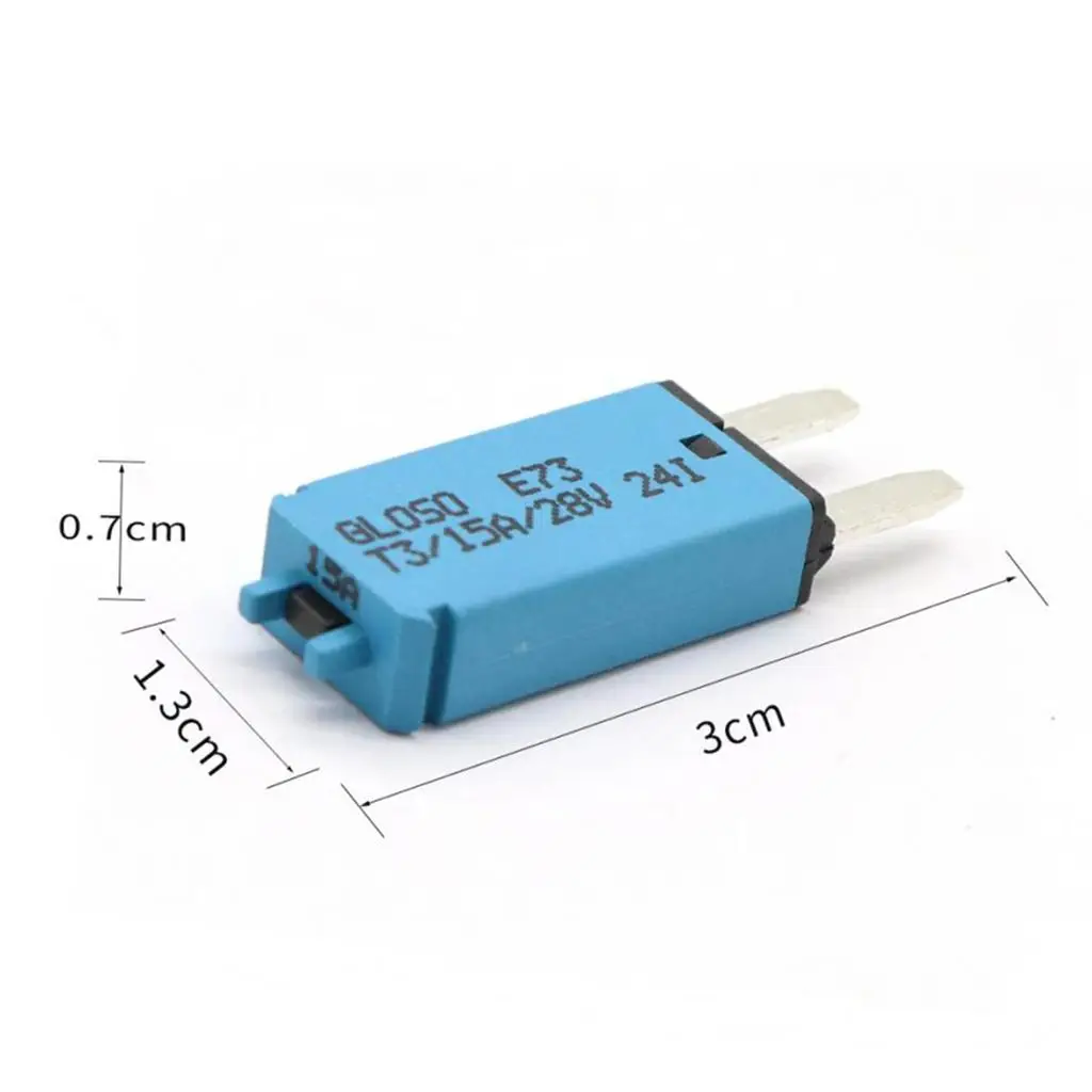 DC12V 24V Automotive Manual Resettable Fuse Blade Circuit Breaker for RV Truck Boat Marine Fuse Block Protection