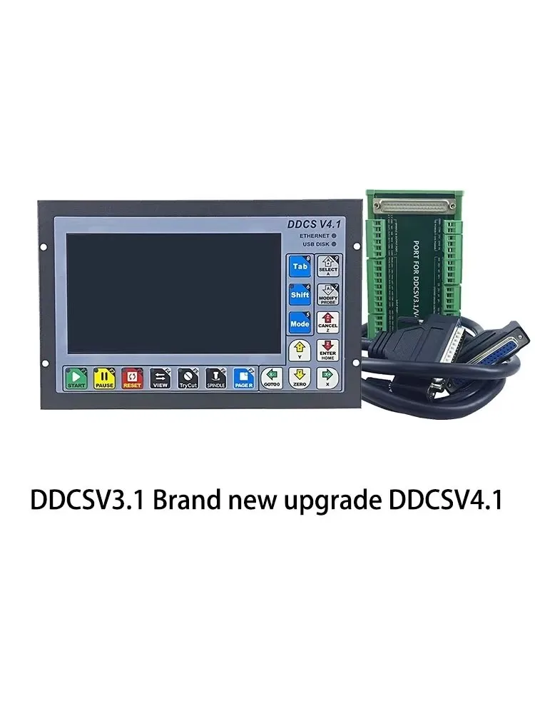 CNC latest DDCSV3.1 upgrade DDCS V4.1 3/4 axis independent offline machine tool engraving and milling CNC motion controlle