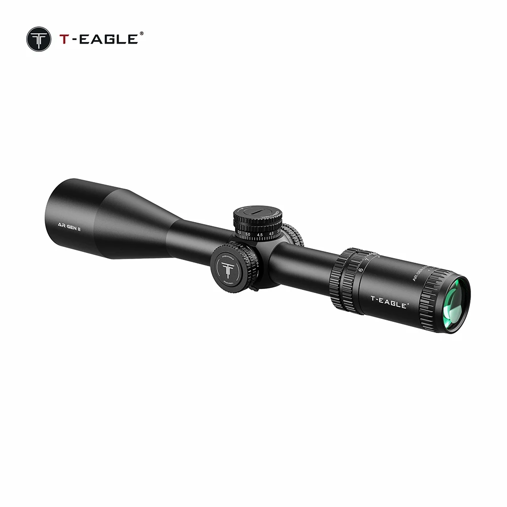 T-eagle AR Gen II 6-24x50 SF Tactical Optical Airsoft Sight Long Range Hunting Scope Side Focus Telescope view 2
