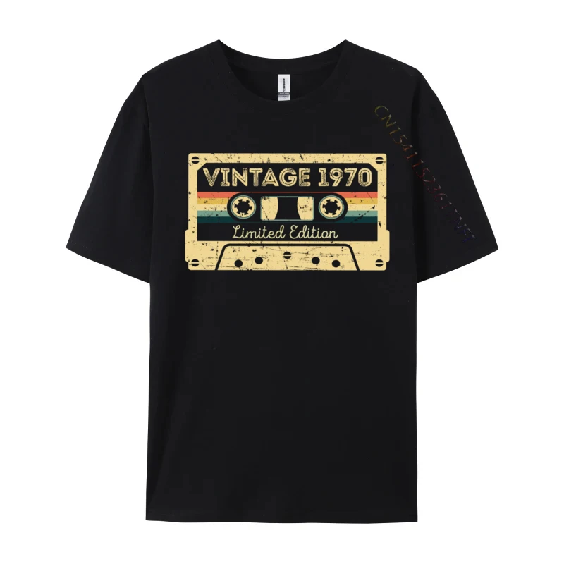 

Vintage 1970 Limited Edition Cassette 51th Birthday Slim Fit Men's Tshirts Custom T Shirt Prevailing 3d Printed Tops T Shirt