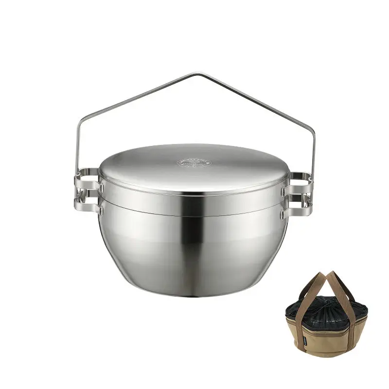 Dutchpot Durable Heavy Camp Cooking Utensil and Pot Kit Durable Camping Kitchen Pot Cookware Sets for Outdoor