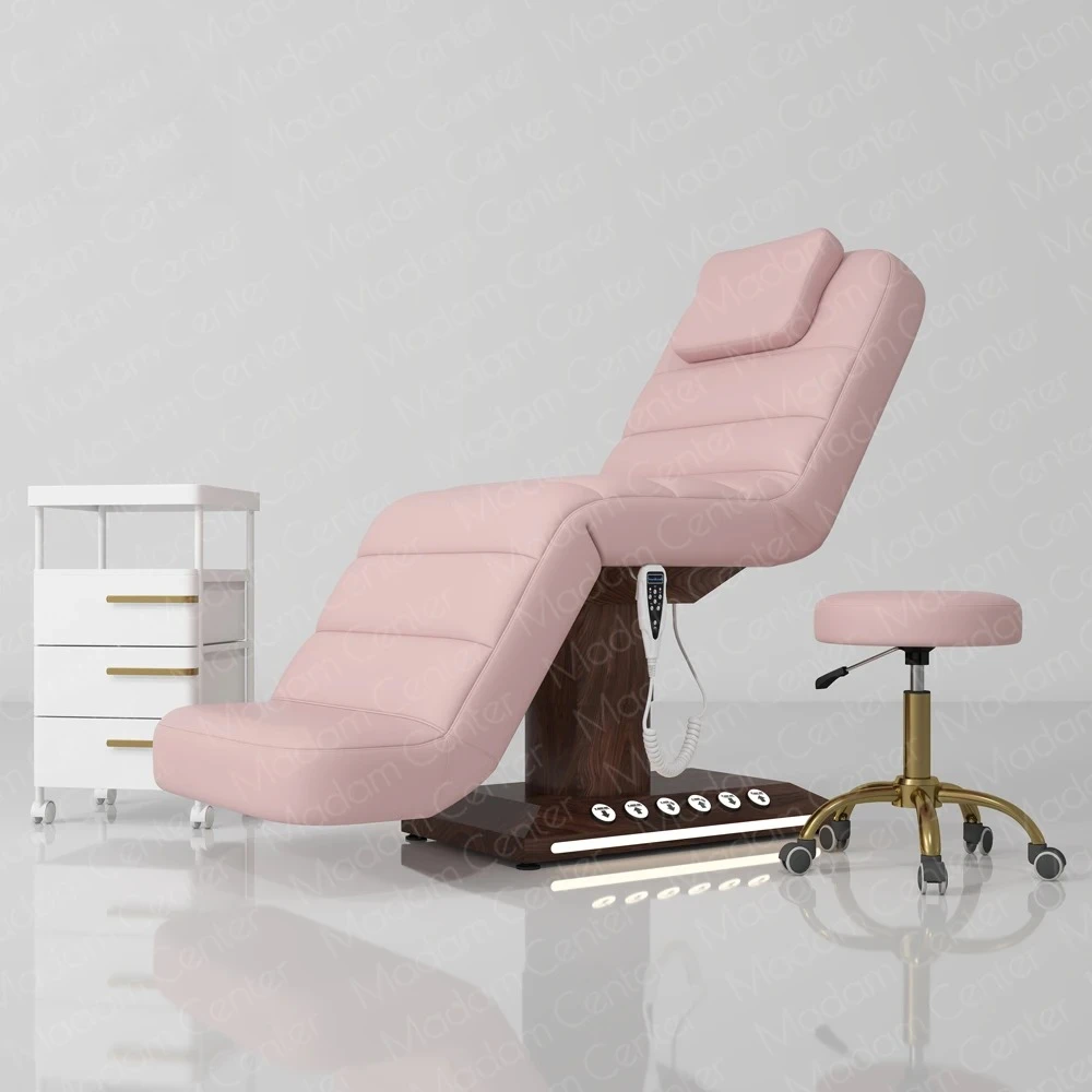 

Woodgrain Basement Power Foot Control Electric Exam Table Beautician Chair Cosmetics Furniture Massage