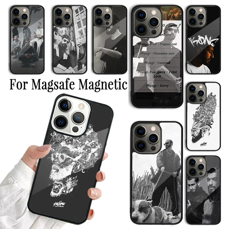 Coque Phone Case For iPhone 16 15 14 13 12 Mini 11 Pro Max Plus Magsafe Magnetic Wireless Charging Cover Miyagi & Andy Panda