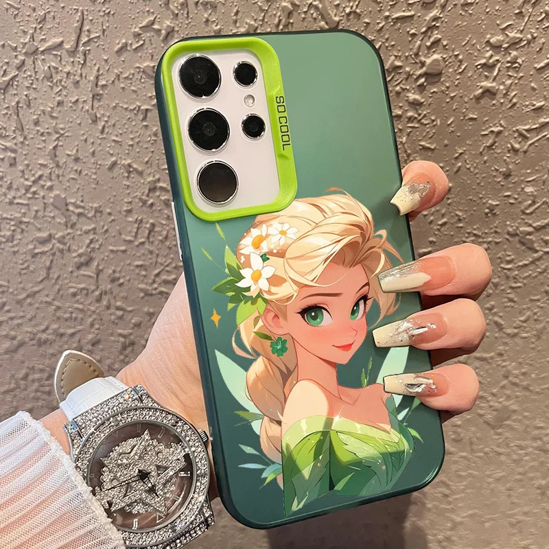 Cute Tinker Bell For Samsung Note 20 S20 S21 S22 S23 S24 FE Plus Ultra 5G Colorful Phone Case Funda Silicone Soft Cover Shell