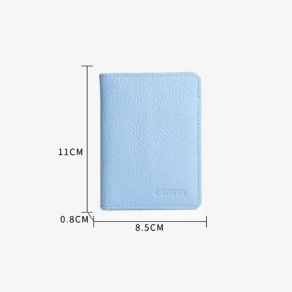 Solid Color Card Case Universal PU Leather Multi-card Slot Business Card Case ID package Men Women