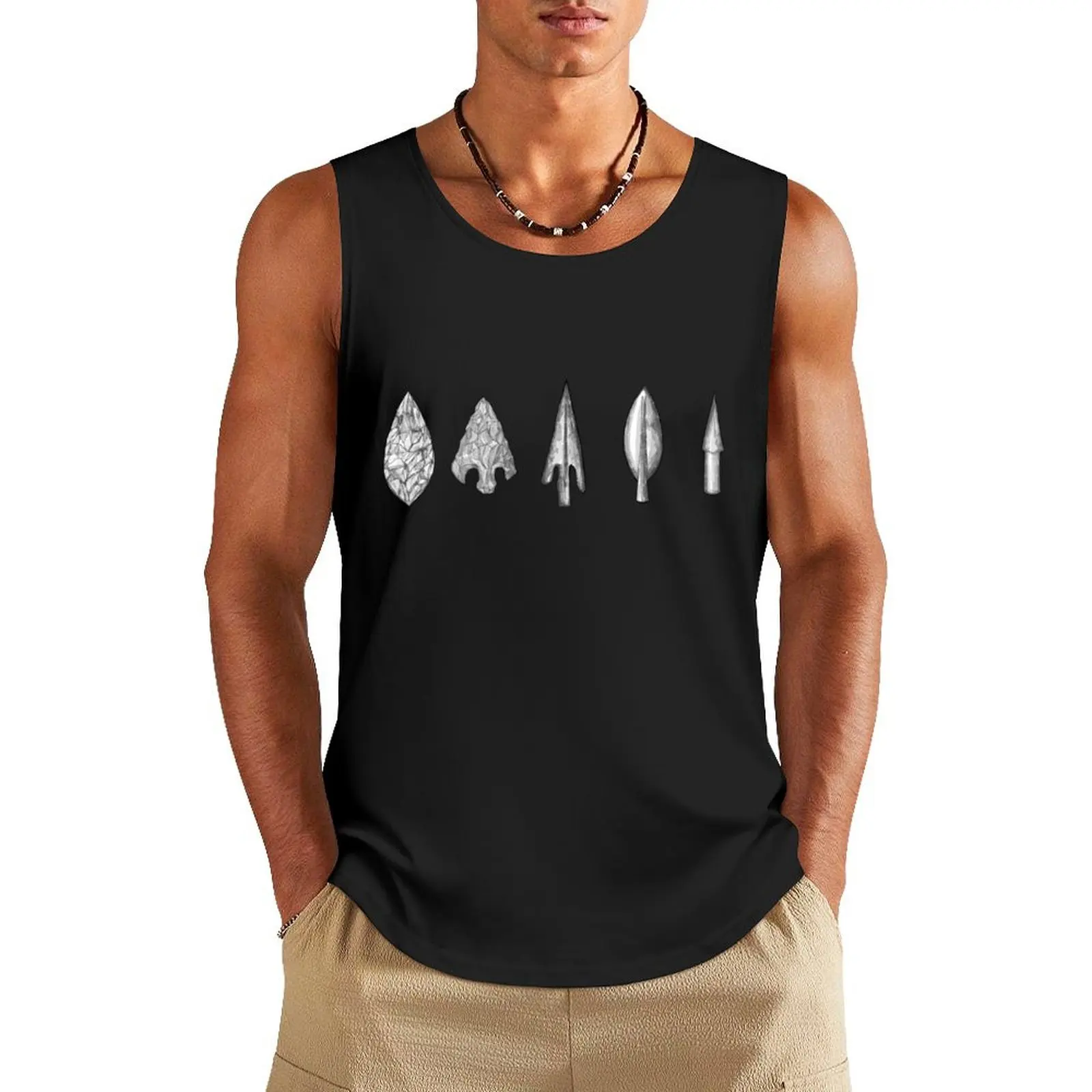 Ancient Arrowheads historic archery Tank Top Men's fitness t-shirt t-shirt for man summer clothes men 2024 Men's t-shirts