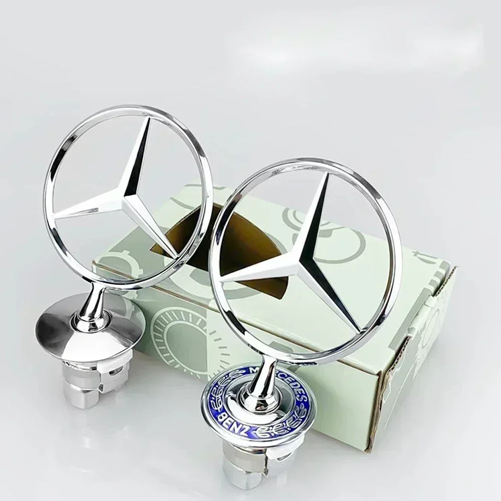 

Для AMG Star Bonnet-Badge Автомобильный капот Передний хромированный логотип Маркировка капота для Mercedes Benz C E S Class W204 W205 W212 W213 W211 W220 W2