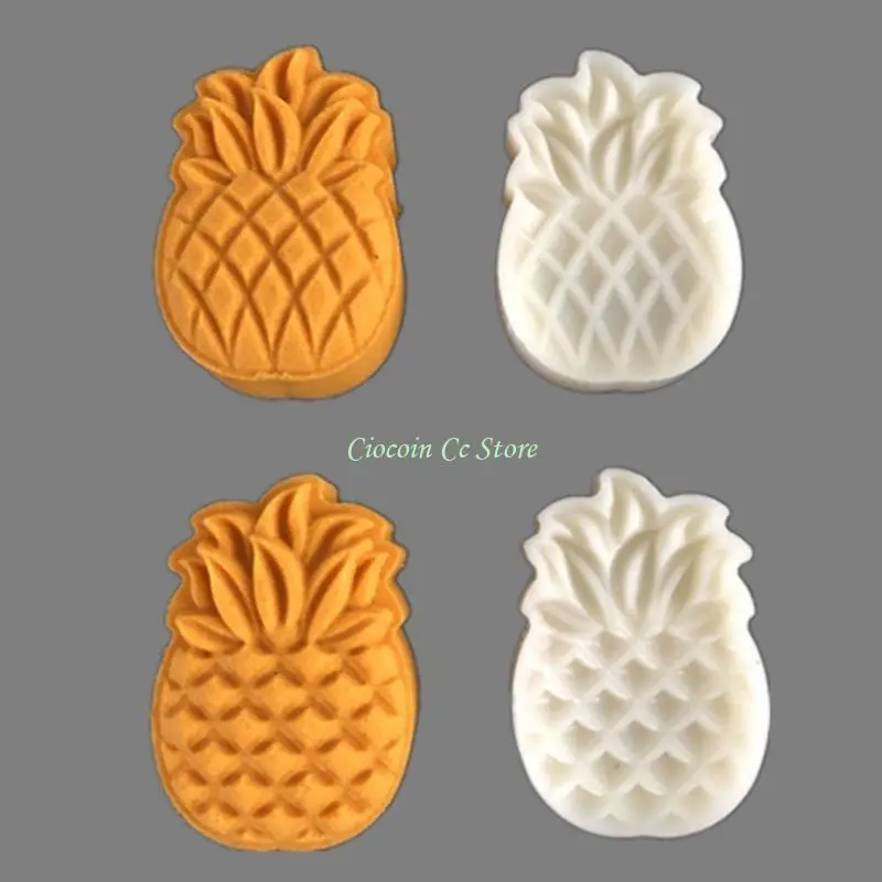 X90F Pineapple Mooncake Mold 25/125g Mould Cutter Hand Pressure Baking Gadget for DIY Dessert Cutter Pastry Decoration Tool