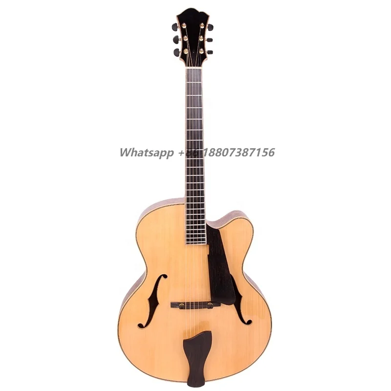 17-Inch Handmade Maple Jazz Guitar with Ebony Fingerboard Premium Quality Instrument