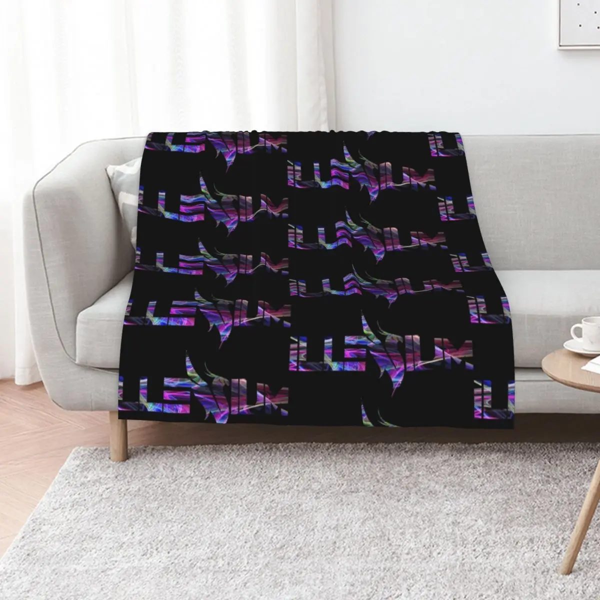 

Illenium Rave EDM Fanart Throw Blanket Picnic Warm Decorative Beds Bed linens Blankets