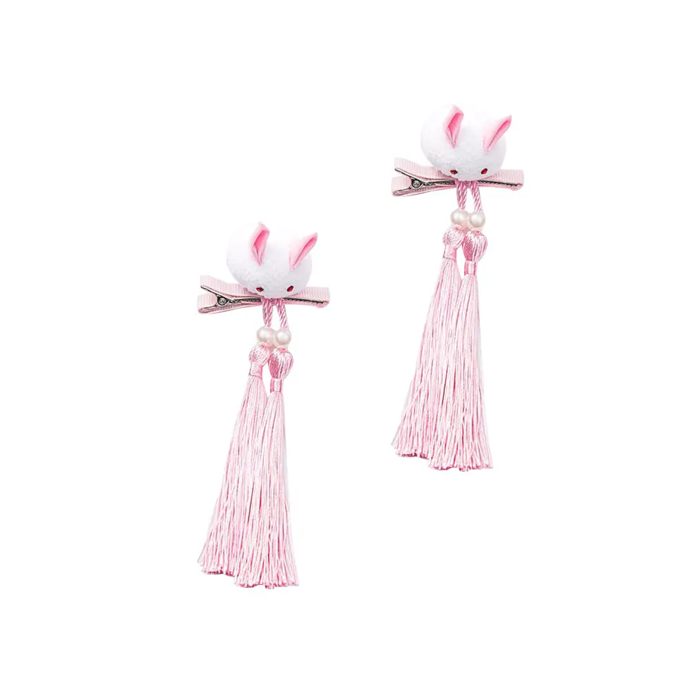 

Children's Card Hair Clips Chinese Style Hairpin for Girls Han Clothing Tassel Issue Kids New Year