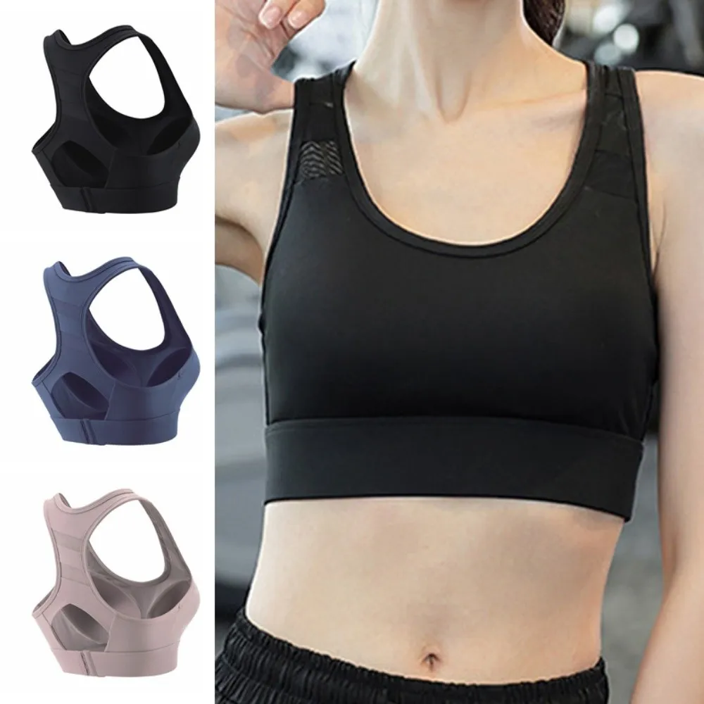 

Running Underwear Fixed Pad Sports Bra Slim Shockproof Yoga Underwear Comfortable Beauty Back Training Fitness Bra Women