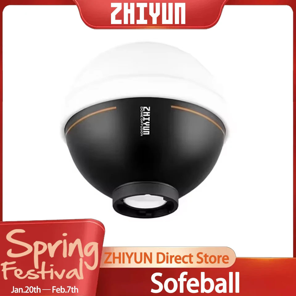 ZHIYUN Diffusion Dome Sofeball Photography Light Accessory for MOLUS X100