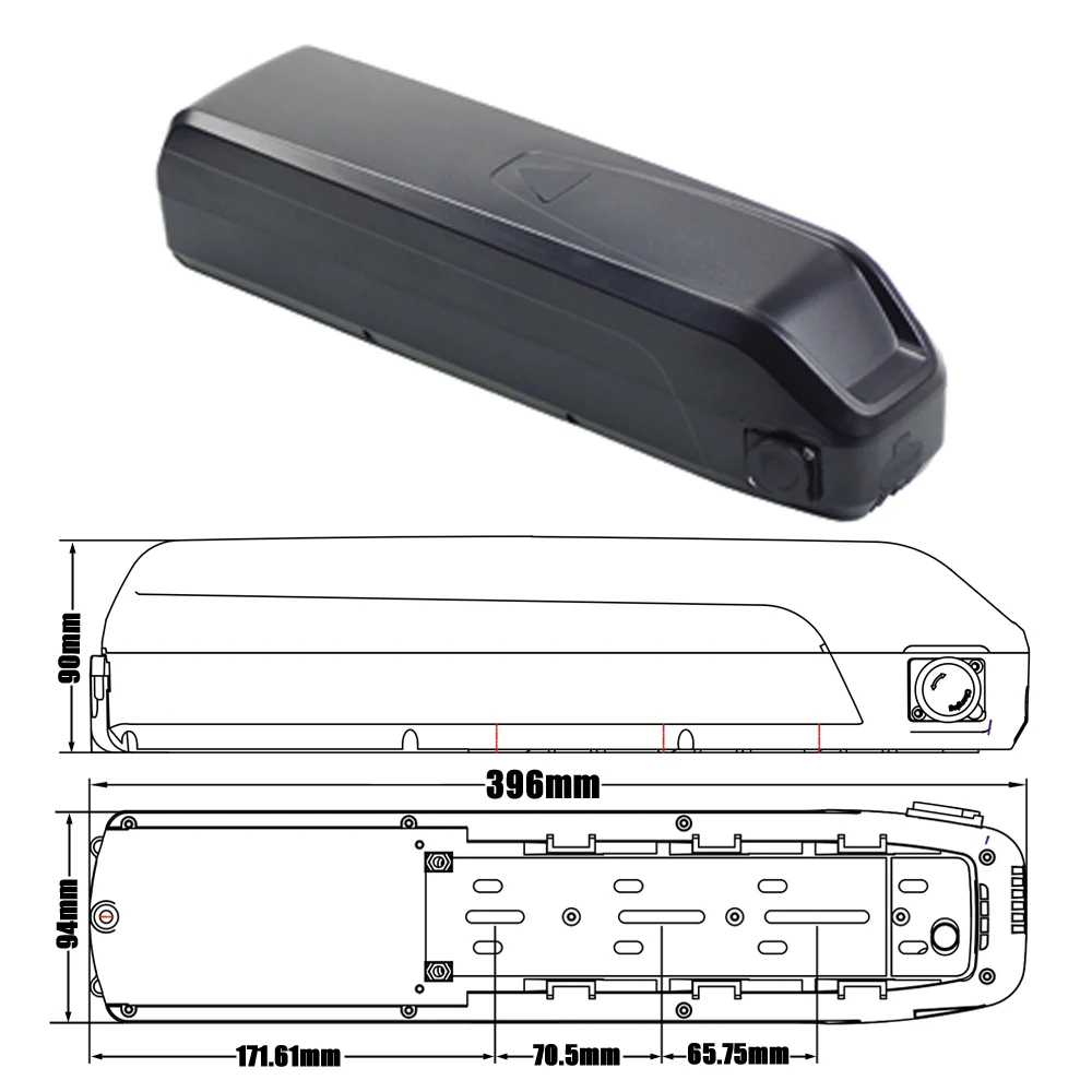 Replacement Shark Down Tube 36V 10.4Ah 13Ah 36V 15Ah 17.5Ah Lithium-ion Battery Pack for 250W 350W Totguard 26″ Electric Bike