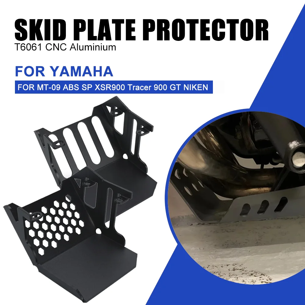 

For Yamaha MT-09 MT09 ABS SP XSR900 Tracer 900 GT NIKEN GT Under Engine Base Chassis Guard Skid Plate Belly Pan Protector Cover