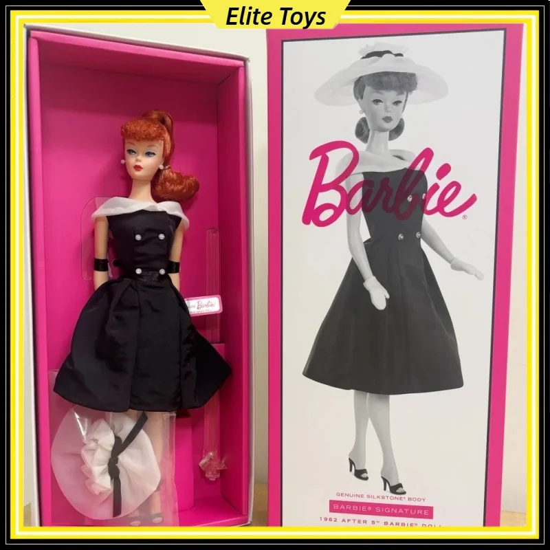 

Подпись Барби 1962 года после 5 шелкографическая кукла Барби, репродукция в черно-белом цвете для взрослых, коллекционный подарок