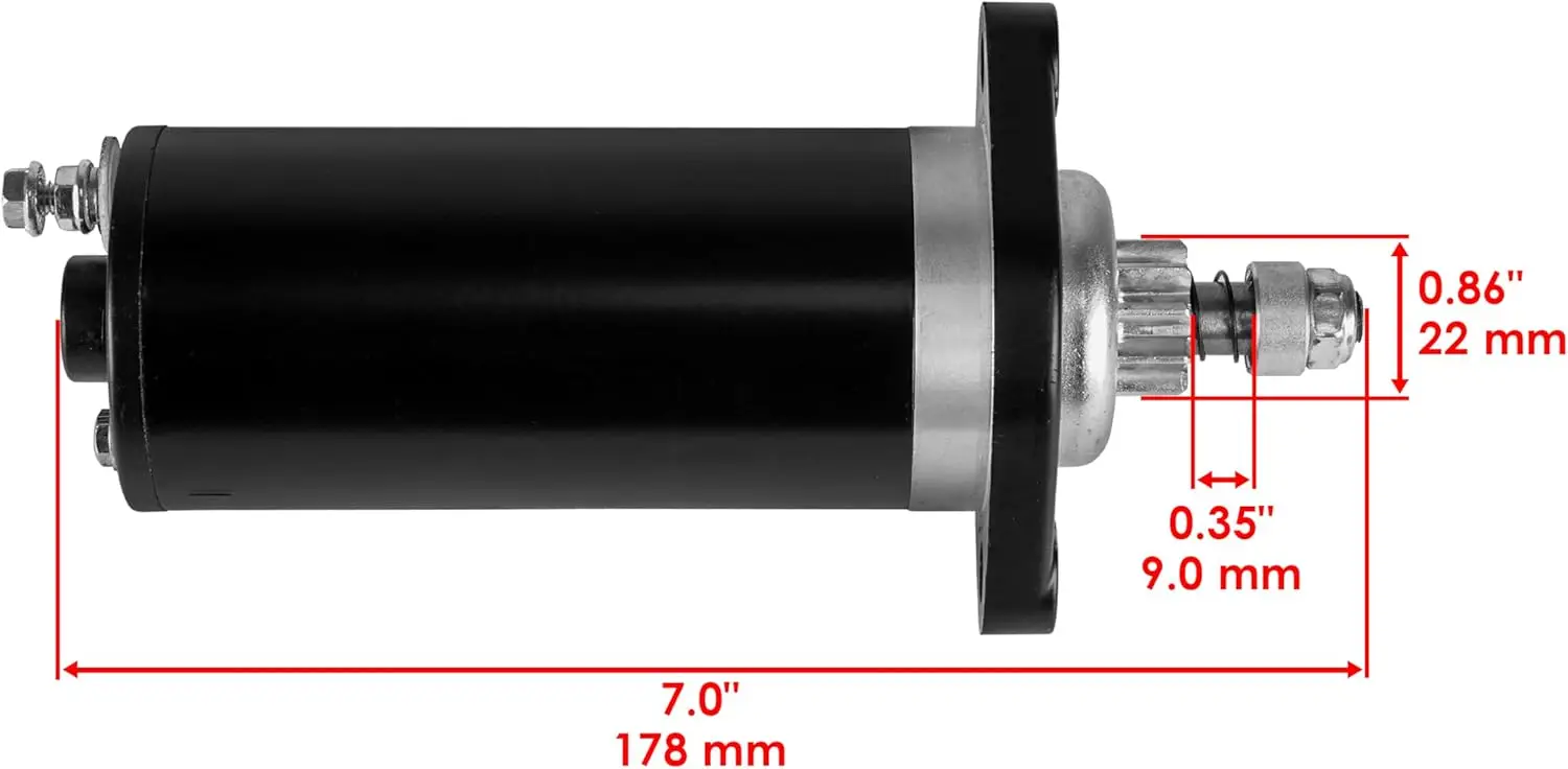 Starter Motor For Tohatsu Mfs8 Mfs9.8 4-Stroke Outboard Yamaha 9.9Hp 15Hp 20Hp 25Hp 2-Stroke Hitachi