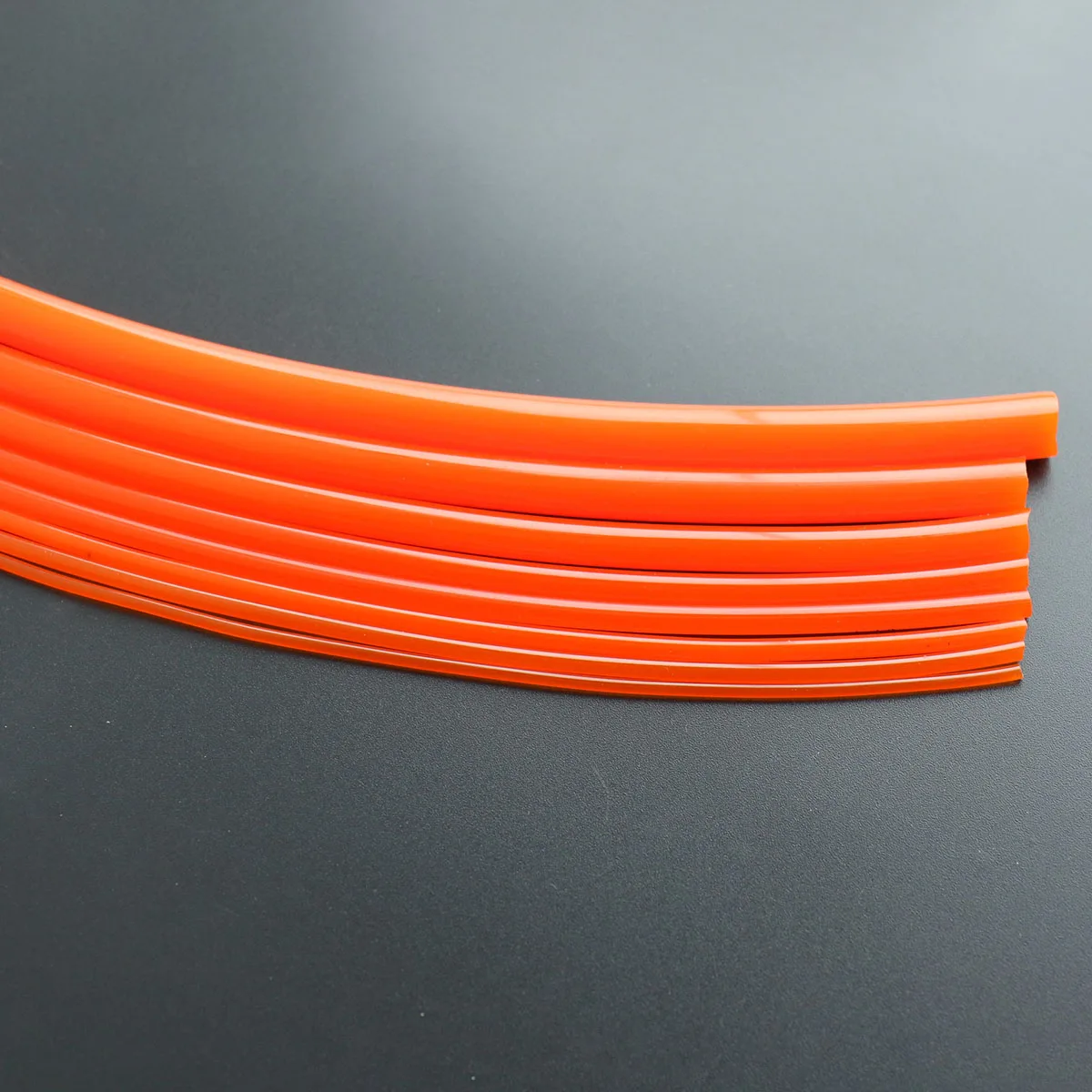 1เมตรยูรีเทนสีส้มสายพานลำเลียง PU รอบไดรฟ์เข็มขัด Meltable สายไฟเส้นผ่าศูนย์กลาง2มม.3มม.4มม.5มม.6มม.7มม.8มม.10มม.12มม.15มม.
