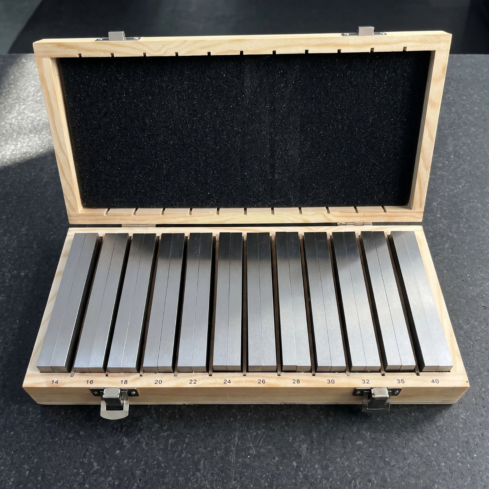 24 Pieces Parallel Gauge Block Set Accurate Parallel Block Set Tooling Metric Flat for Machinists, Machine Shops view 5