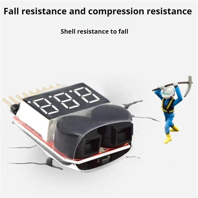 1 Uds o 5 uds Venta caliente 2s 2s 3s 4s 5s 6s 7s 8s 1-8s Led zumbador de bajo voltaje alarma Lipo indicador de voltaje comprobador al por mayor