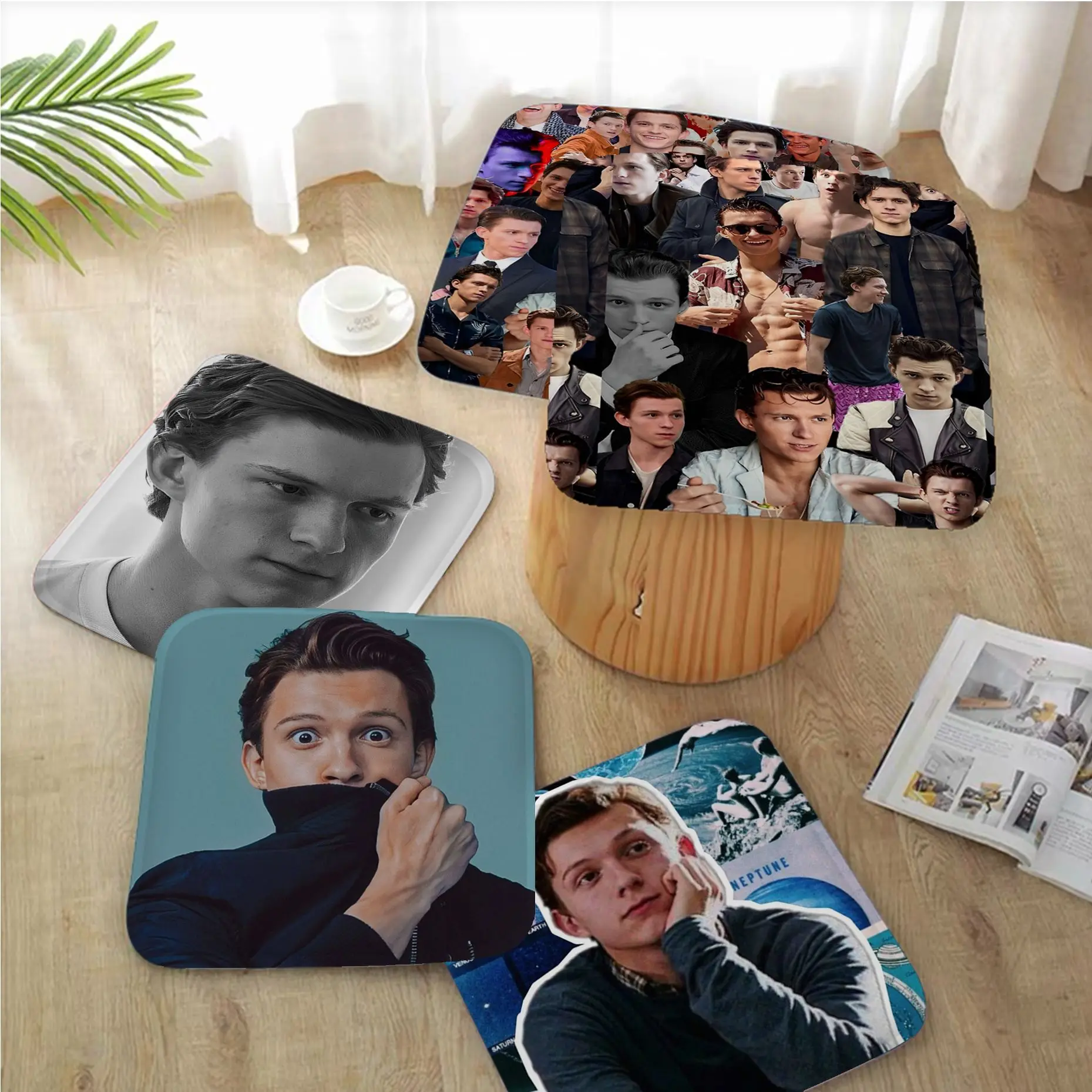 

Fashion Tom Holland Creative Fabric Cushion Non-slip Living Room Sofa Decor Students Stool Tatami Office Stool Seat Mat