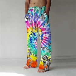 Men's Hippie Psychedelic Color Camouflage 3D Printed pants Men's Sweatpants Casual Jogging Pants Street Wear Fall Loose Sweatpan