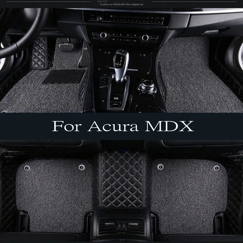 

Car Floor Mats For Acura MDX YD8 YD9 YE1 2022 2023 2024 7seat Anti-dirty Leather Carpets Floor Mat Tapis Voiture Car Accessories