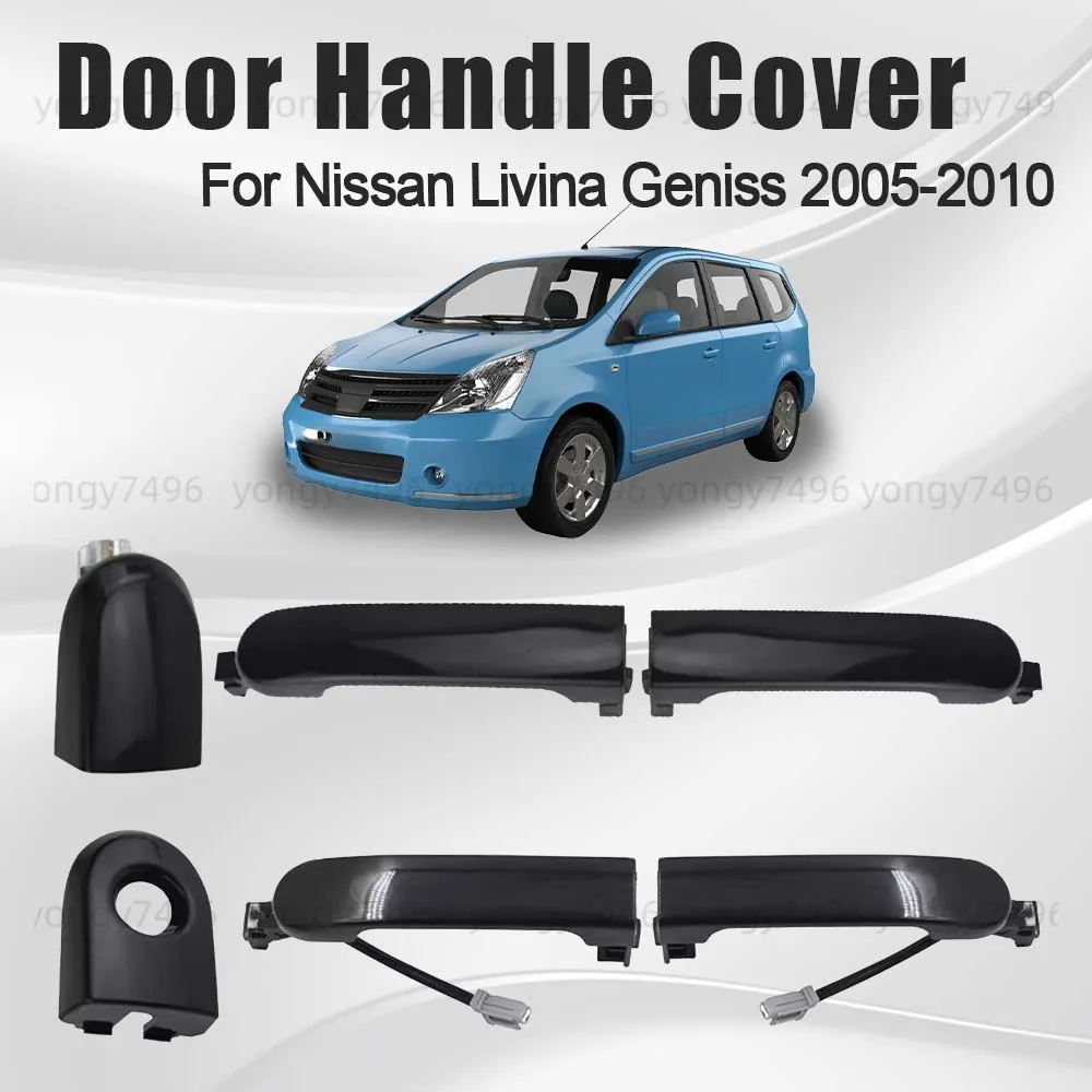 

Car Upgrade Black Replace Door Handle Cover For Nissan Livina Geniss 2005 2006 2007 2008 2009 2010 Lnductive Handle With Keyhole