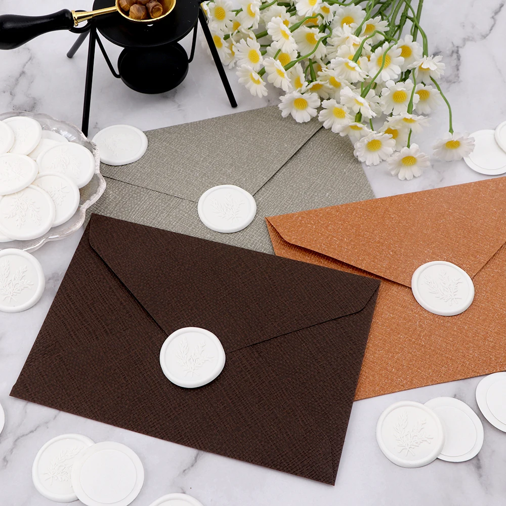 25Pcs Rosemary Style Wax Seal Stickers Envelope Seal Self-Adhesive Wax Seal Stickers for Wedding Party Invitations Envelopes - Image 6