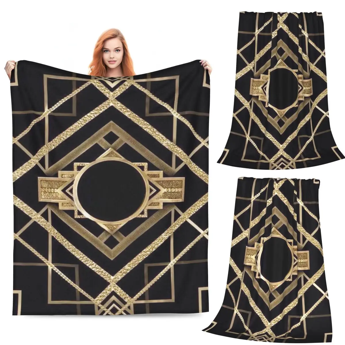 

The Great Gatsby Blankets Fleece Sofa Throw Blanket Warm Throw Blankets for Home Bedroom Office Throws Bedspread Quilt