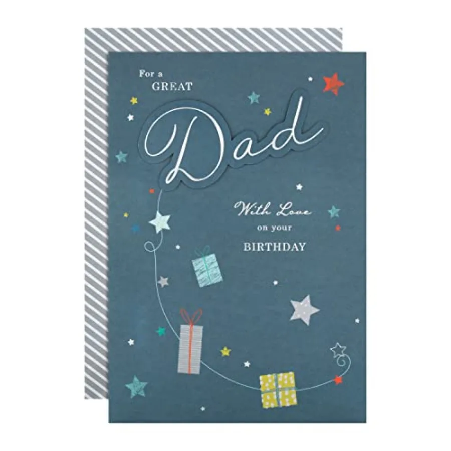 

Birthday Card for Dad - 3D Text Design