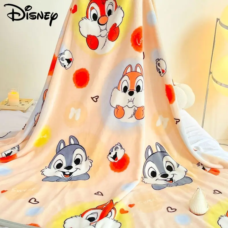 Disney Chip 'n' Dale Plush Blanket Home Multifunctional Cover Sofa Quilt Nap Shawls Cartoon Stitch Portable Soft Fuzzy Blankets