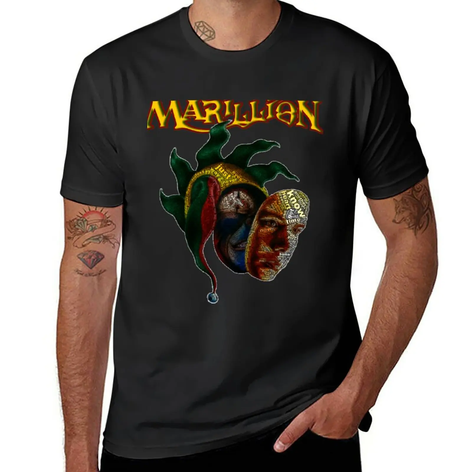 Marillion-Camiseta de Anime con estampado de animales para hombre, camisa de héroes cuadrados del mercado, regalos para fanáticos de la música, nueva tendencia