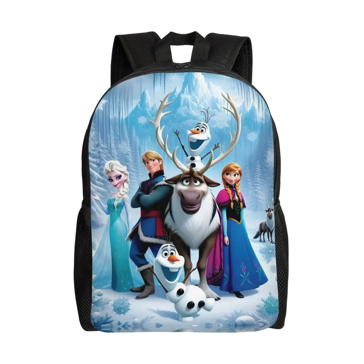 

Frozen Winterland Backpacks Women Men Casual Bookbag for College School Elsa Bags