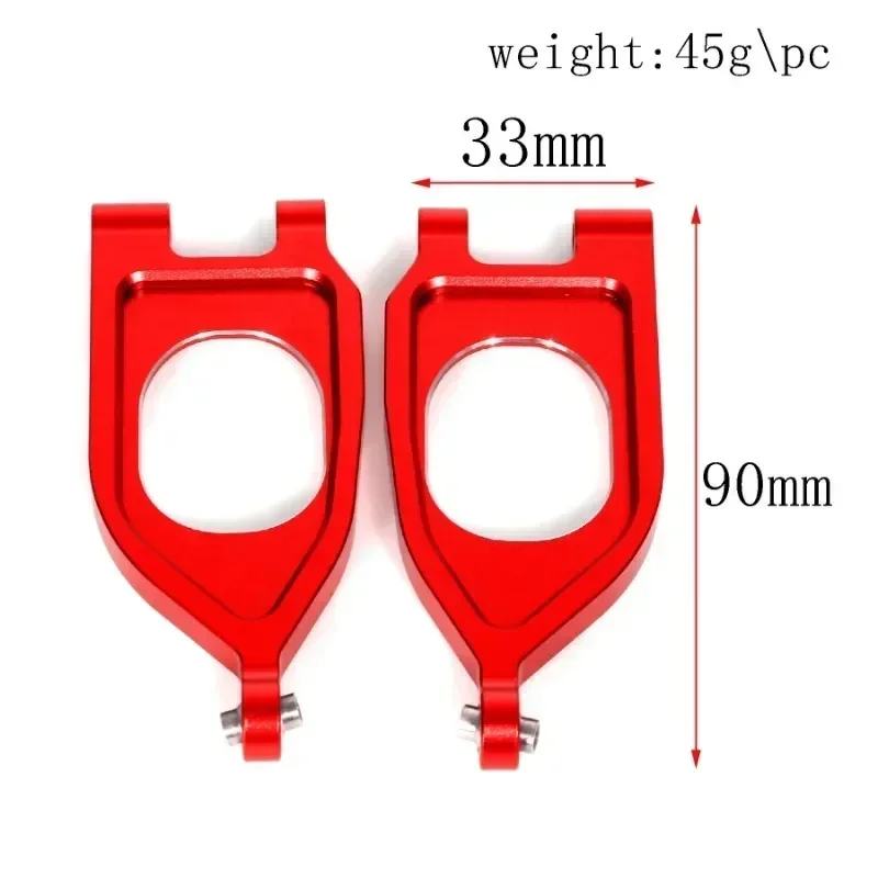 Aluminium Front Swing Arm Vervanging ARA330752 Voor ARRMA1:10 2WD Gorgon Monster Truck RC Auto Upgrade Onderdelen