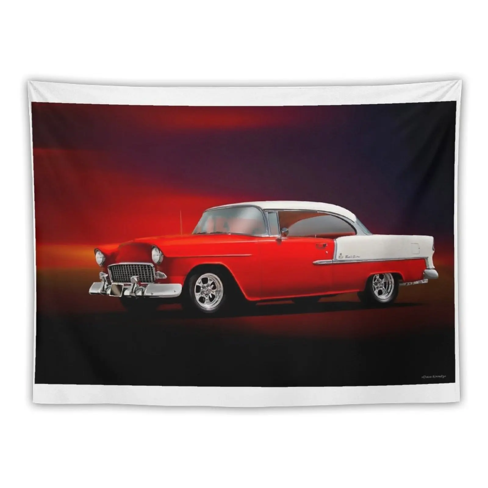 1955 Chevrolet Bel Air 2-Door Hardtop Tapestry Decoration Bedroom Mushroom Tapestry