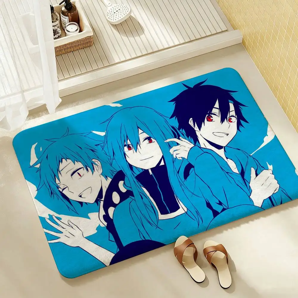 K-Kagerou Project Anime  Shower Room Absorbent Small Floor Mat Soft Comfortable Decorative Foot Mat
