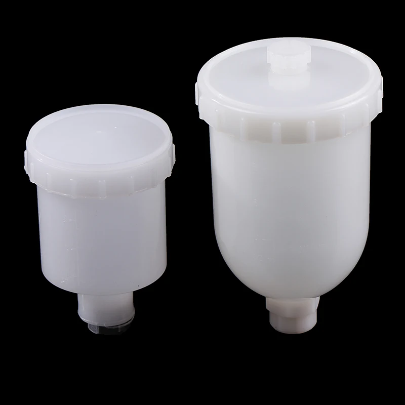 100/280ml Plastic Spray Paint Cup Sprayer Cup Air Gravity Feed Paint Spray Pot Thread Connector For Spray Gun Parts