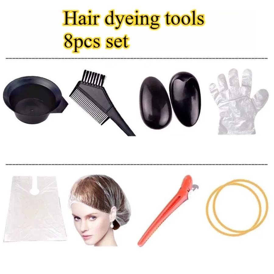 

2set Disposable Hair Dyeing Tool Set, Baking Oil Bowl Comb Brush, Hairdressing Supplies Tools, Suitable for Hair Salons.
