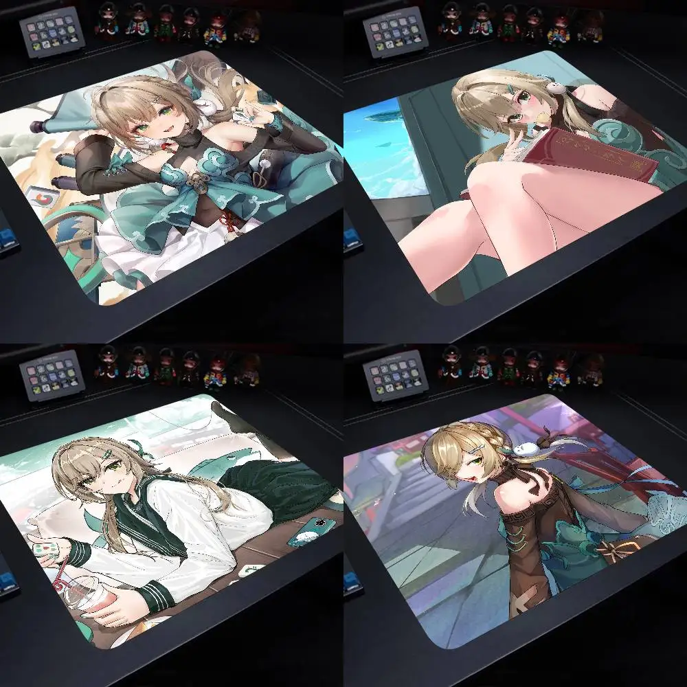 Qingque Honkai Star Rail Impact Small Mouse Pad Gaming Laptop Mousepad Gamer Carpet Keyboard Mat Desk Protector