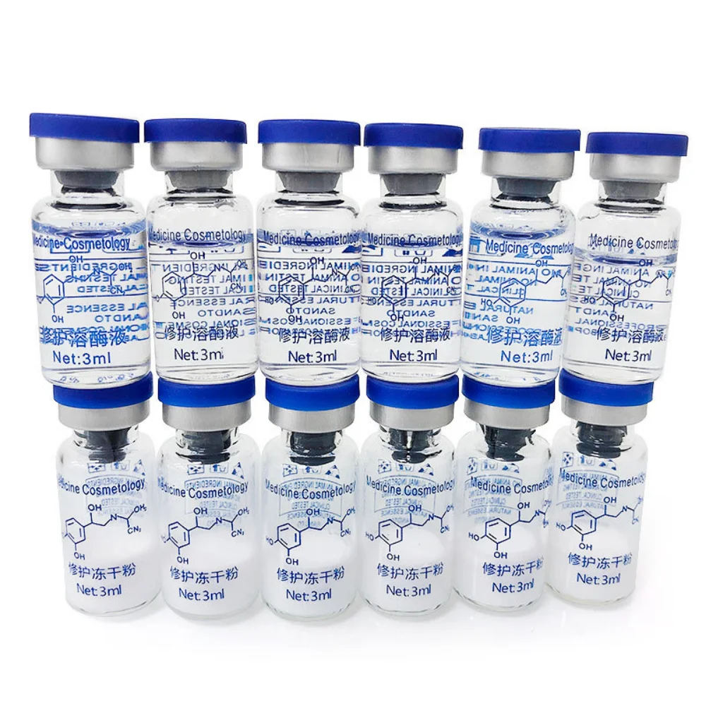 Oligopeptide مجفف بالتجميد مسحوق 5 أزواج إصلاح الترطيب ترطيب عالية النشطة جوهر الأصلي عميق سطع العناية بالبشرة